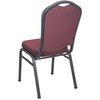 Flash Furniture Burgundy Banquet Chair, Silver CBMW-202